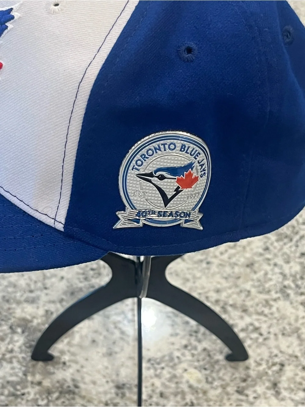 New Era Toronto Blue Jays Hat 40th Season Patch Men’s 7 1/4 Fitted 59FIFTY Blue